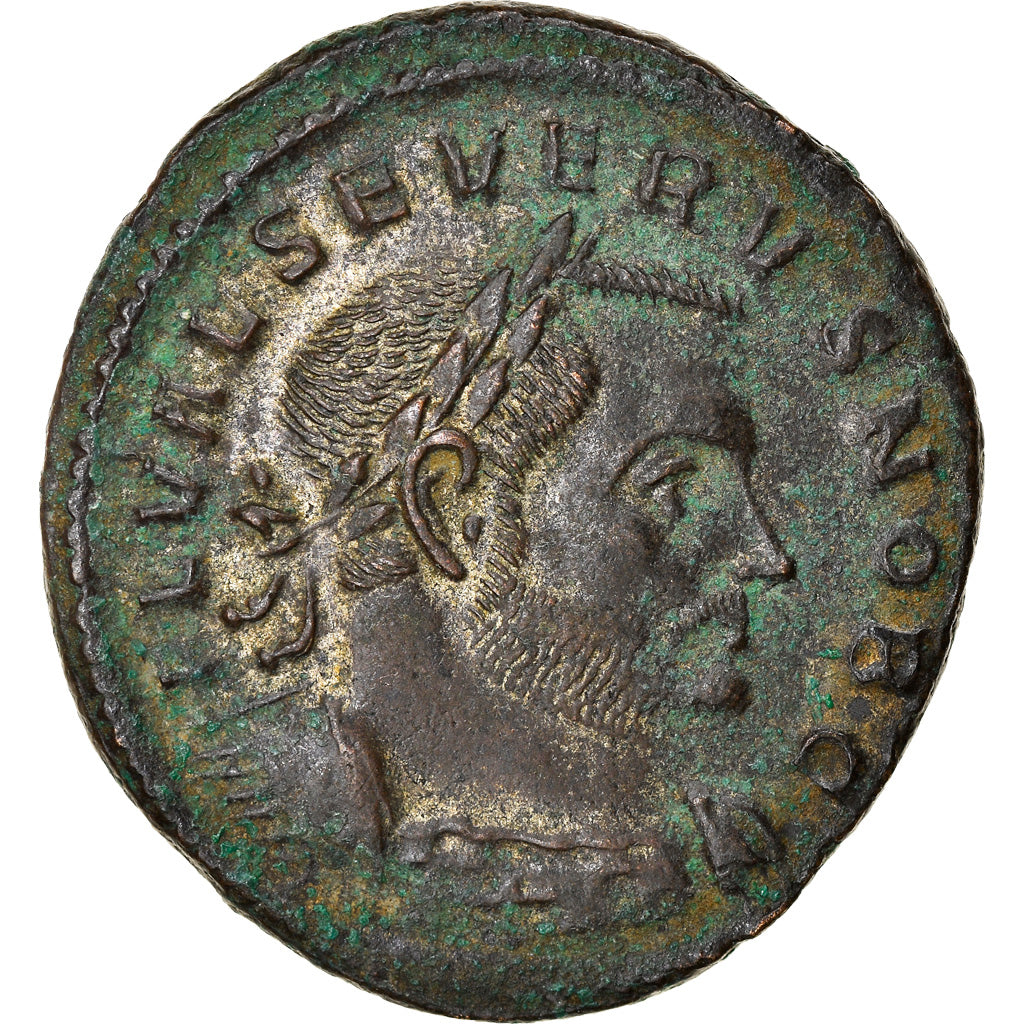 Coin, Severus II, Follis, 305-306, Trier, EF(40-45), Copper, RIC:647