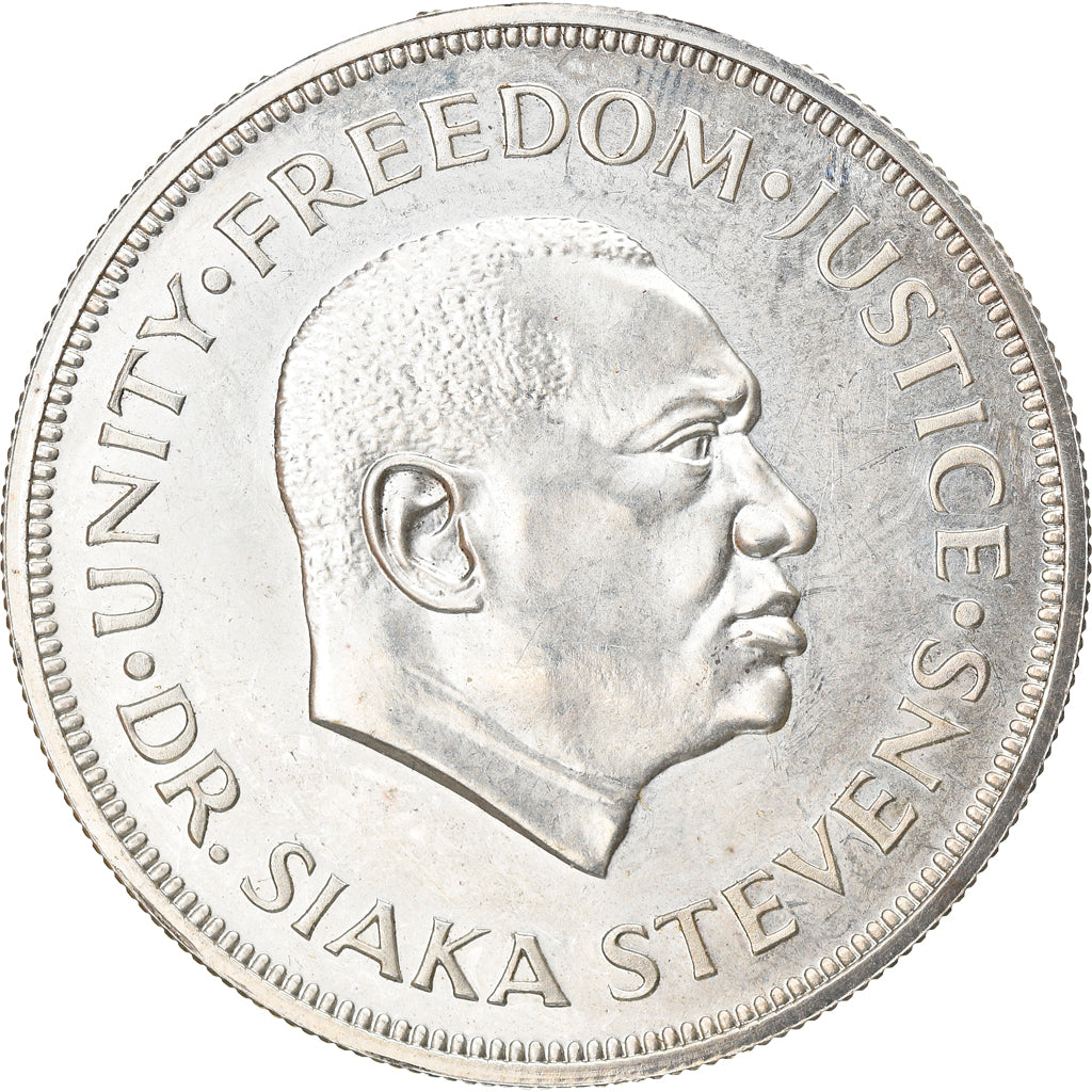 Coin, Sierra Leone, Leone, 1974, AU(50-53), Silver, KM:26a