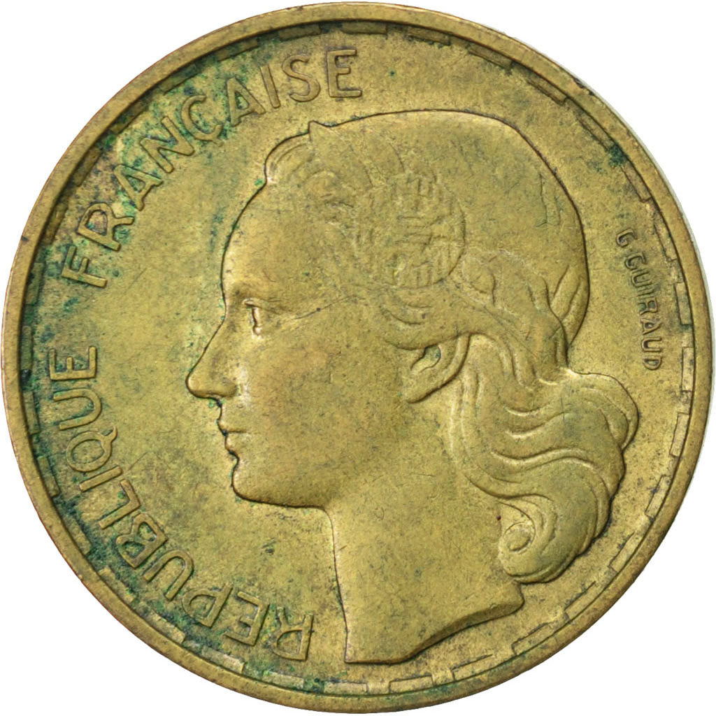 Münze, Frankreich, Guiraud, 20 Francs, 1952, Beaumont le Roger, SS