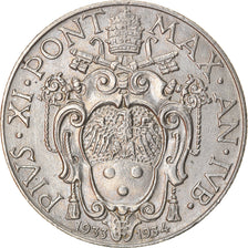 Coin, VATICAN CITY, Pius XI, 50 Centesimi, 1933-1934, Roma, EF(40-45), Nickel