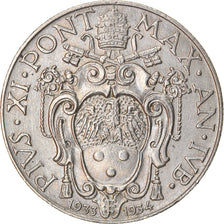 Munten, Vaticaanstad, Pius XI, 50 Centesimi, 1933-1934, Roma, ZF, Nickel, KM:14