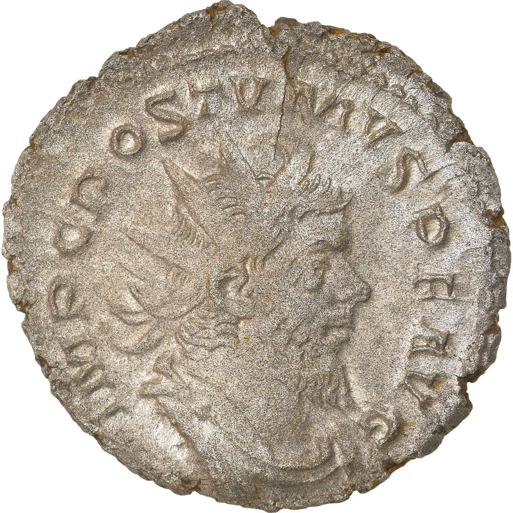 Moeda, Postumus, Antoninianus, 261, Trier, AU(50-53), Lingote, RIC:64