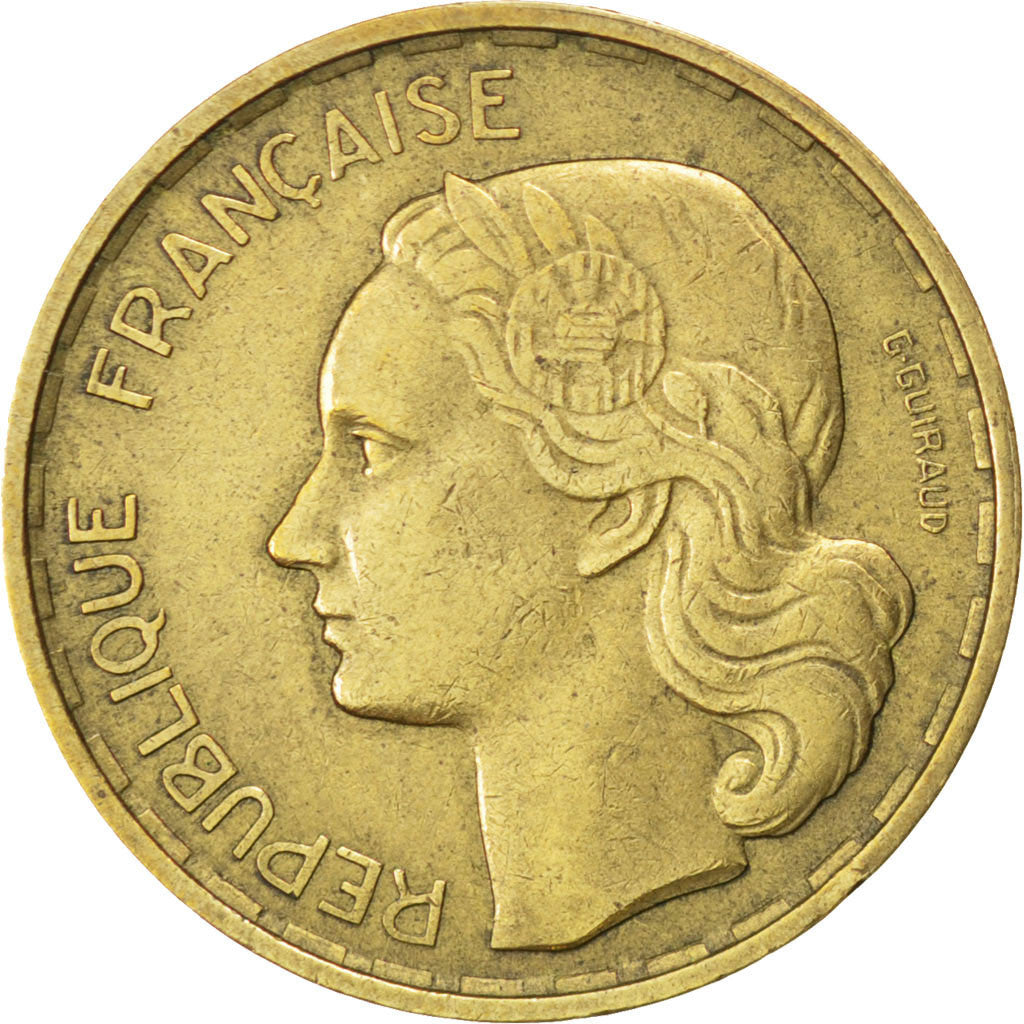 Münze, Frankreich, Guiraud, 20 Francs, 1954, Beaumont le Roger, SS