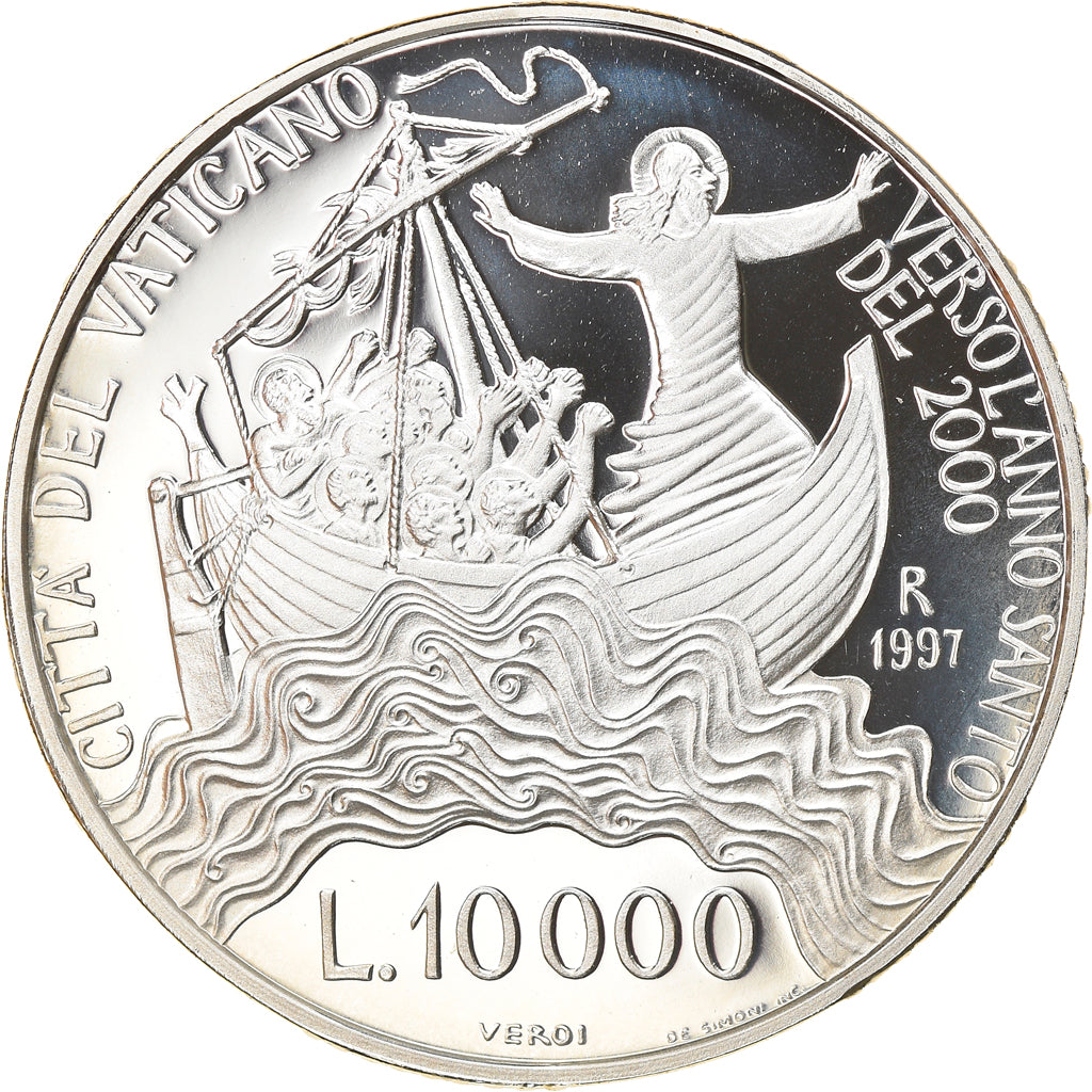 Monnaie, Cité du Vatican, John Paul II, 10000 Lire, 1997, Roma, Proof, FDC