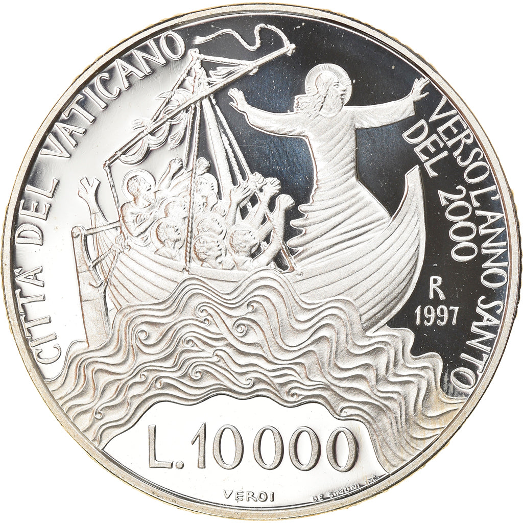 Moneta, CITTÀ DEL VATICANO, John Paul II, 10000 Lire, 1997, Roma, Proof, FDC