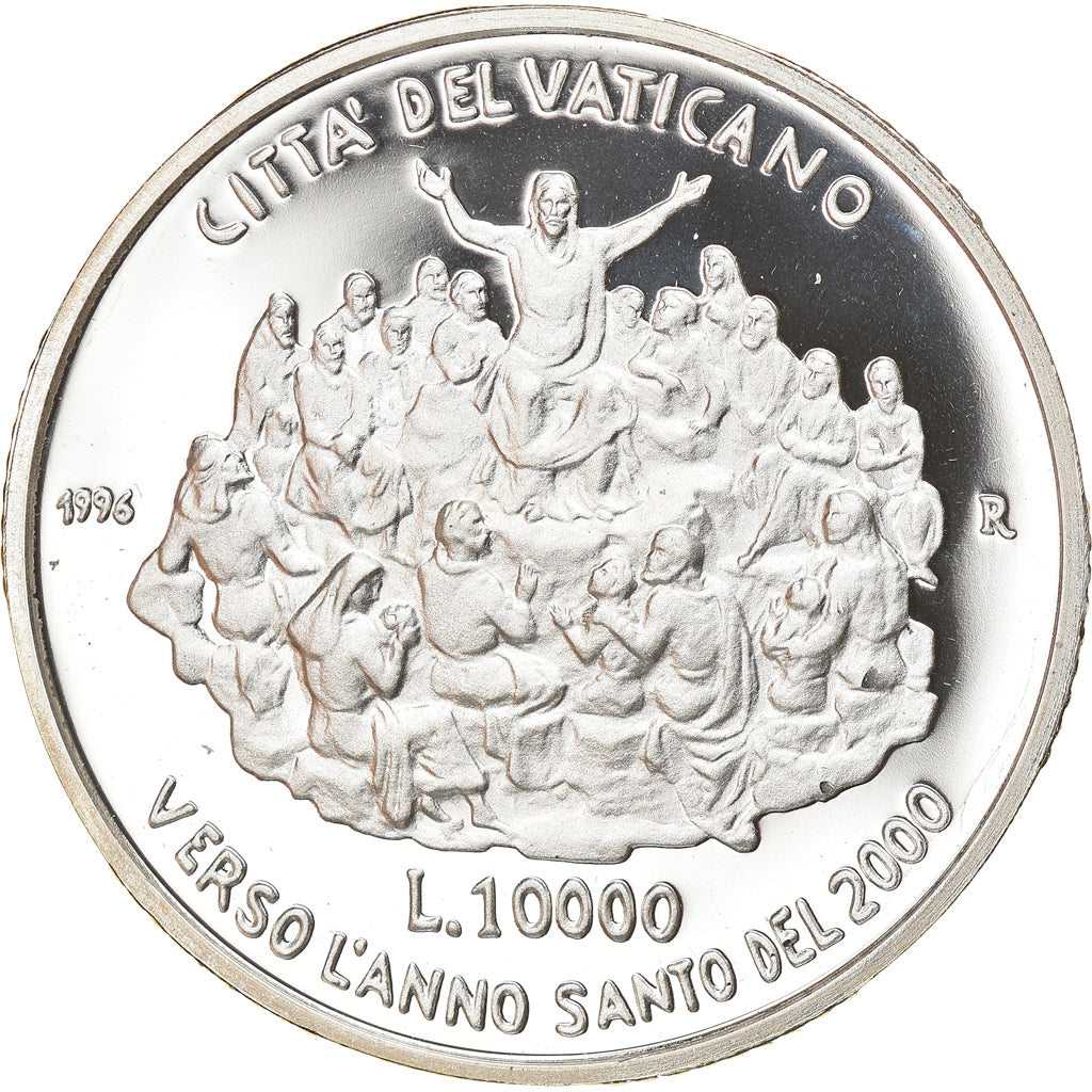 Münze, Vatikanstadt, John Paul II, 10000 Lire, 1996, Roma, Proof, STGL, Silber