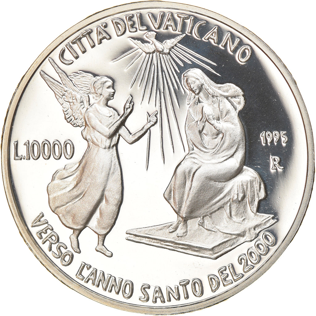 Monnaie, Cité du Vatican, John Paul II, 10000 Lire, 1995, Roma, Proof, FDC