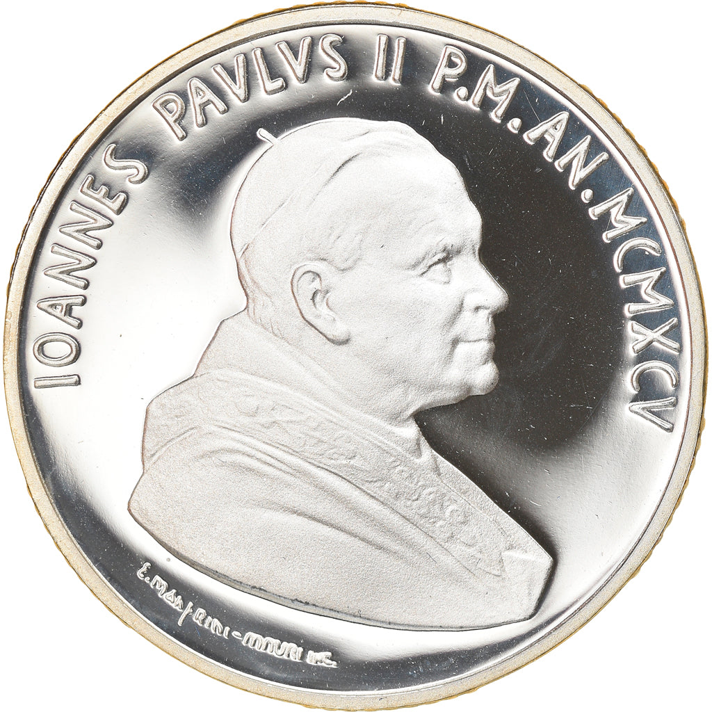 Coin, VATICAN CITY, John Paul II, 10000 Lire, 1995, Roma, Proof, MS(65-70)