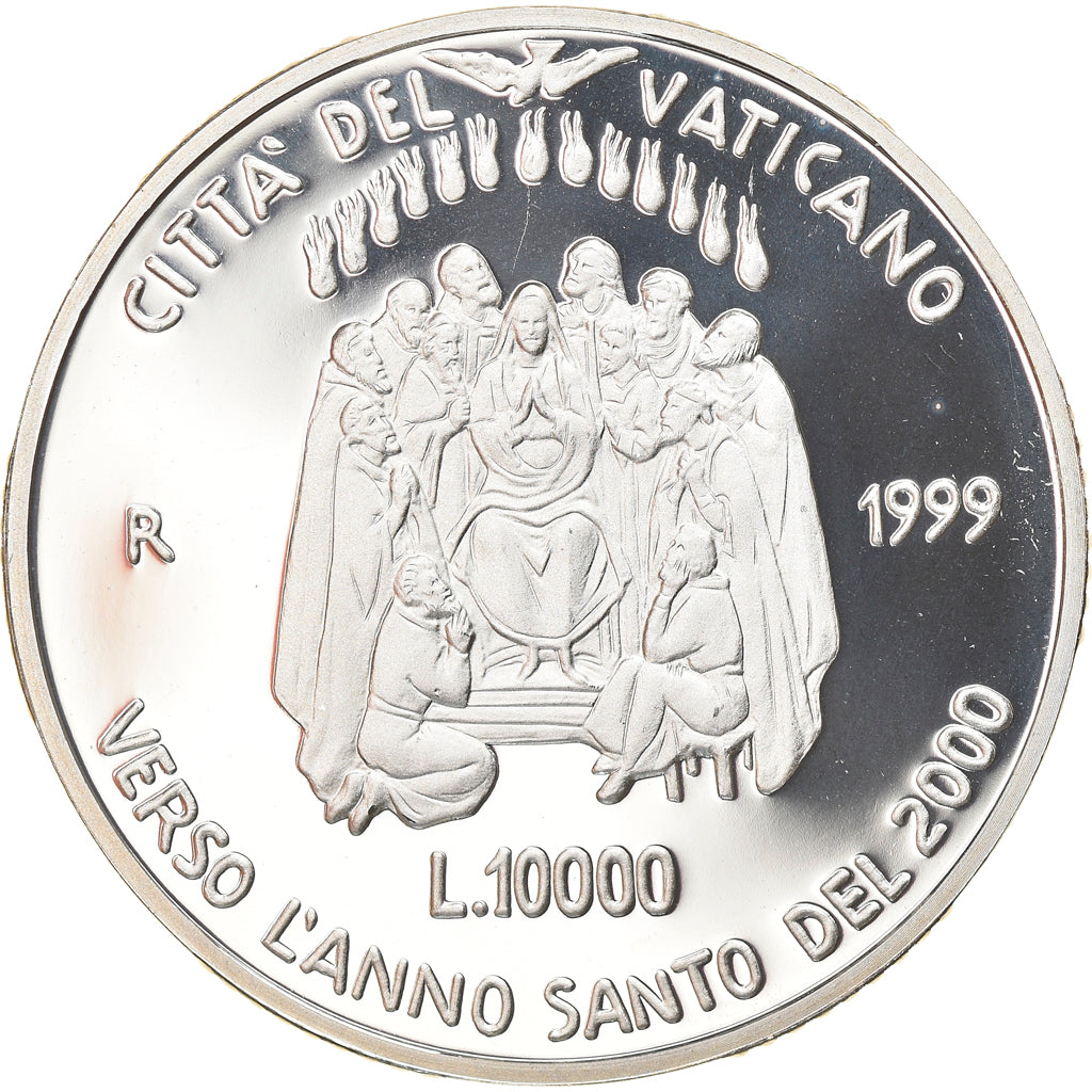 Monnaie, Cité du Vatican, John Paul II, 10000 Lire, 1999, Rome, Proof, FDC