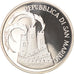 Moneda, San Marino, 1000 Lire, 1984, Roma, Proof, FDC, Plata, KM:169