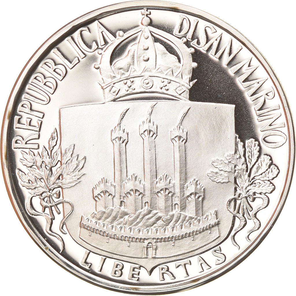 Moneta, San Marino, 1000 Lire, 1985, Roma, Proof, FDC, Argento, KM:183