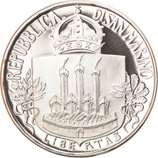 Moneta, San Marino, 1000 Lire, 1985, Roma, Proof, MS(65-70), Srebro, KM:183
