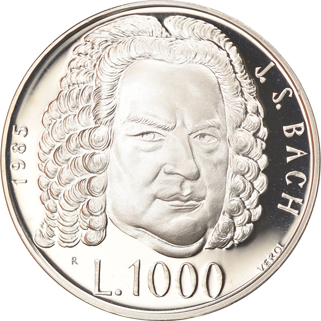 Moneta, San Marino, 1000 Lire, 1985, Roma, Proof, FDC, Argento, KM:183