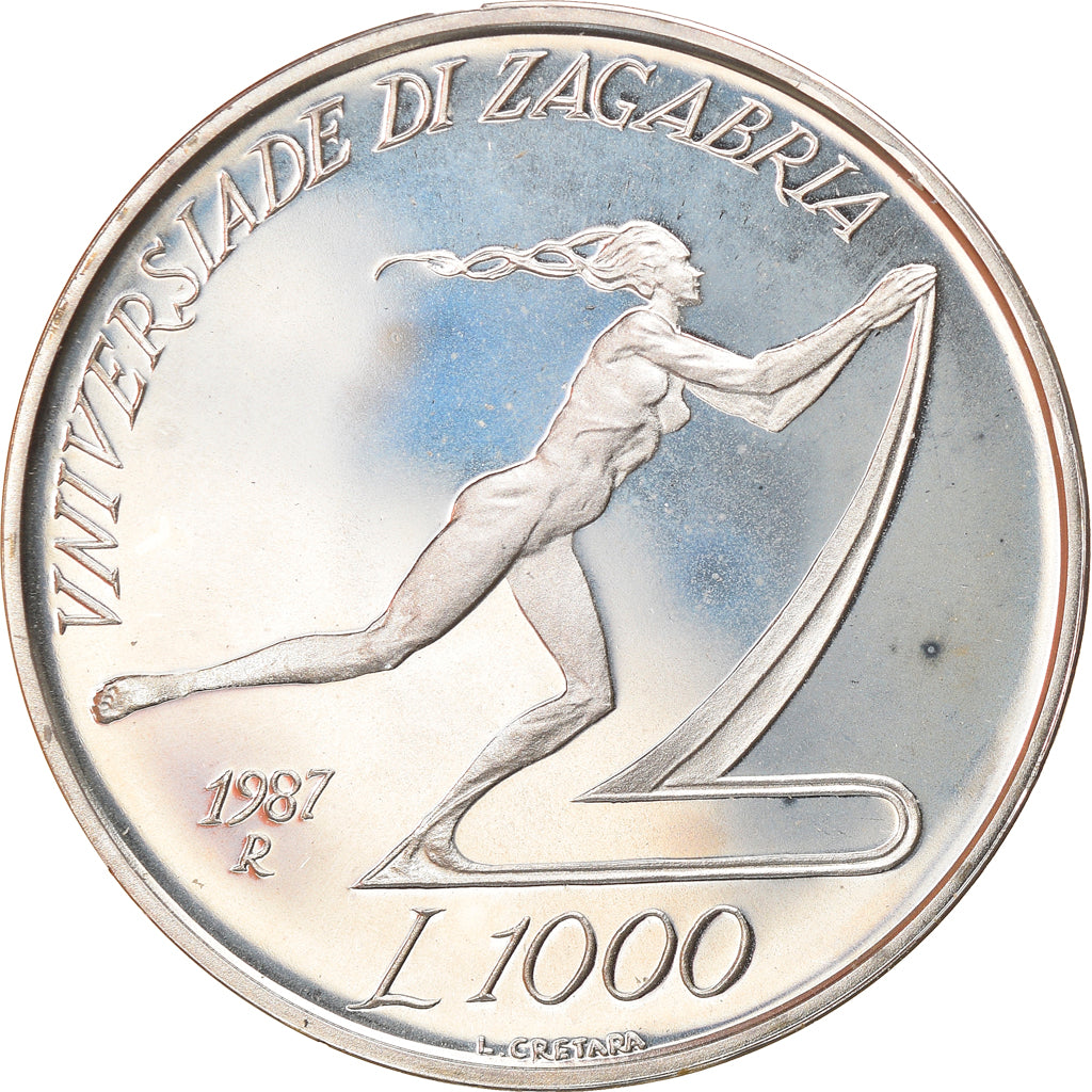 Monnaie, San Marino, 1000 Lire, 1987, Roma, Proof, FDC, Argent, KM:214