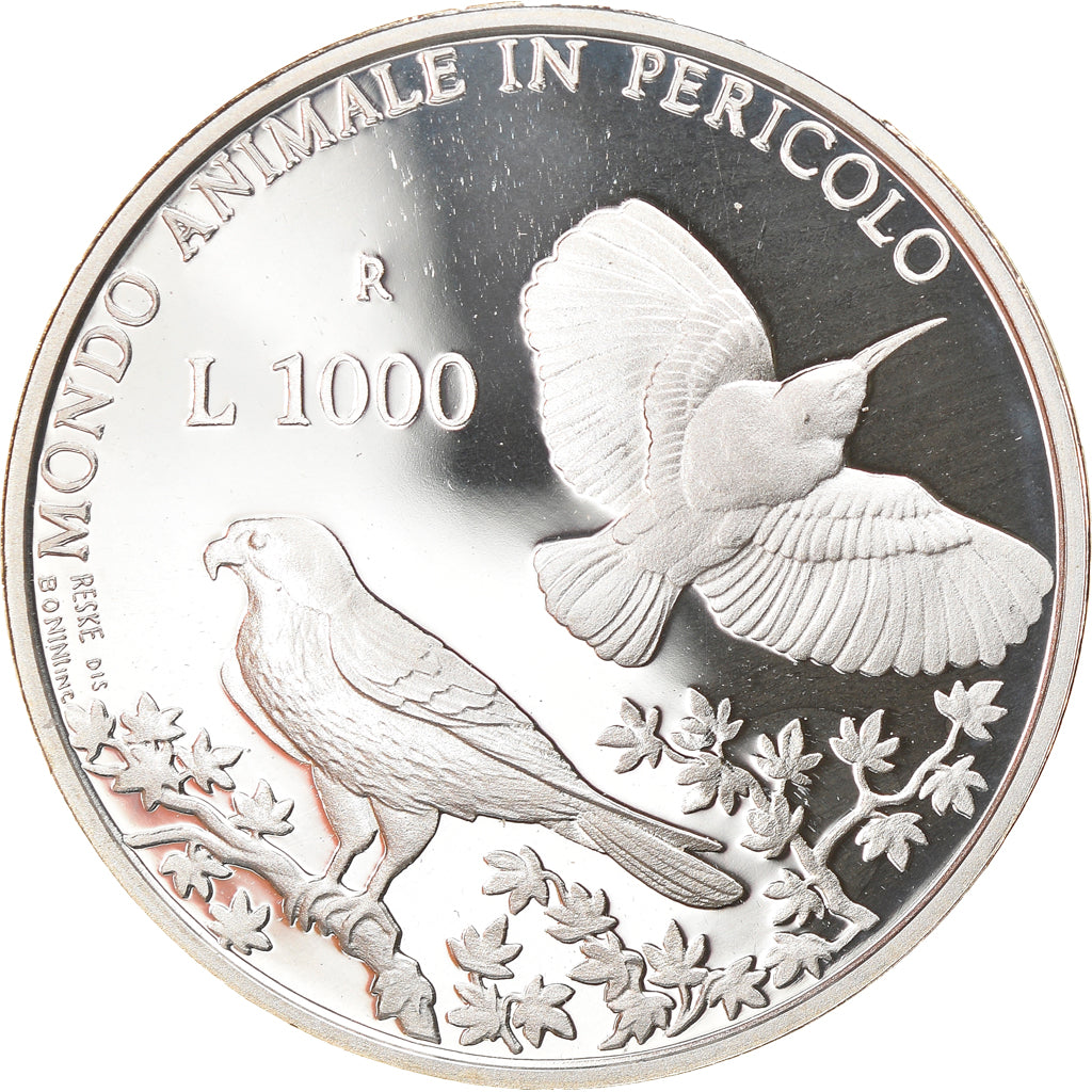 Moneta, San Marino, 1000 Lire, 1993, Roma, Proof, FDC, Argento, KM:292