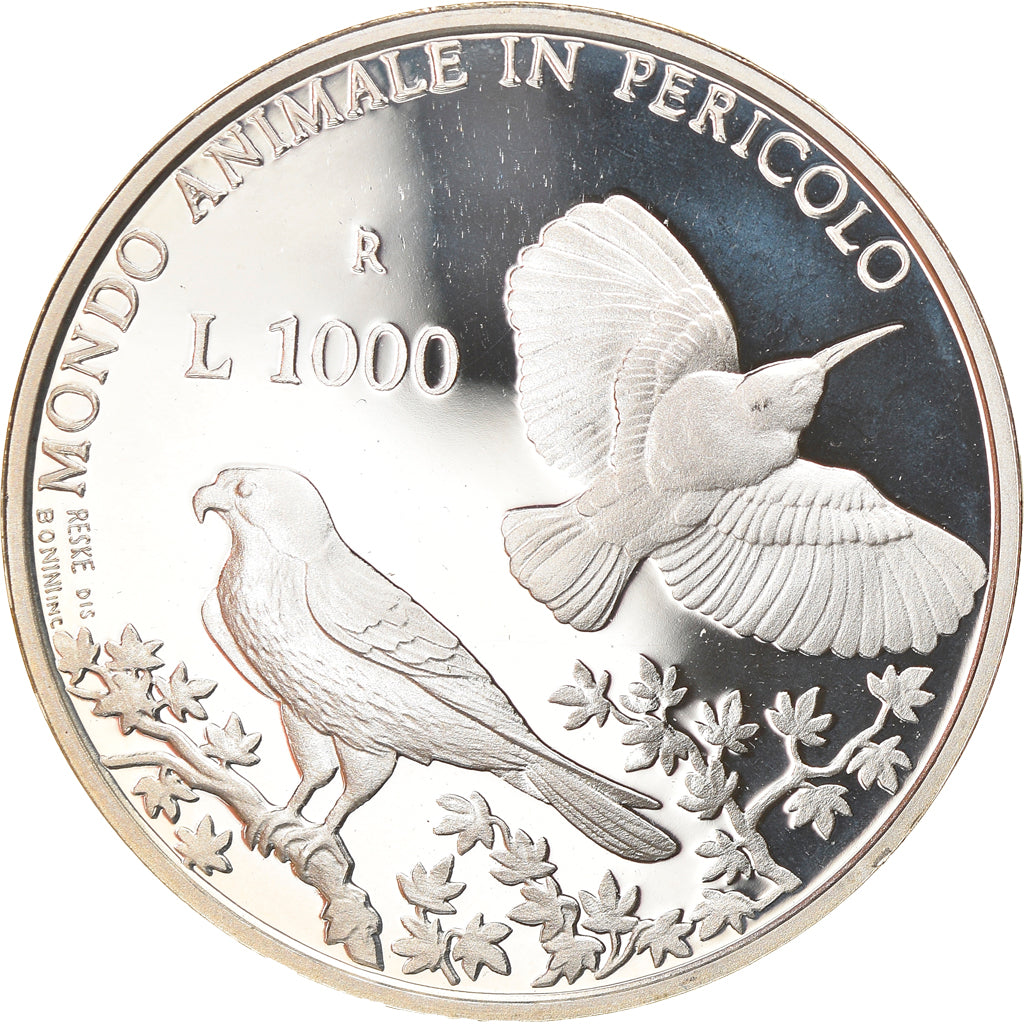 Monnaie, San Marino, 1000 Lire, 1993, Roma, Proof, FDC, Argent, KM:292