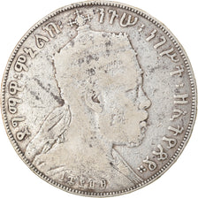 Monnaie, Éthiopie, Menelik II, Birr, 1897, Paris, B+, Argent, KM:5