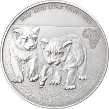Moneta, Repubblica del Congo, Baby Lions, 1000 Francs CFA, 1 Silver Oz, 2012