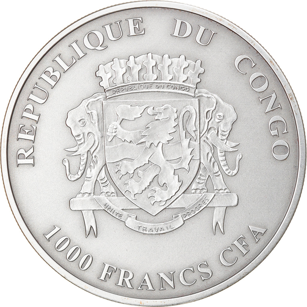 Moneta, Repubblica del Congo, Baby Lions, 1000 Francs CFA, 1 Silver Oz, 2012