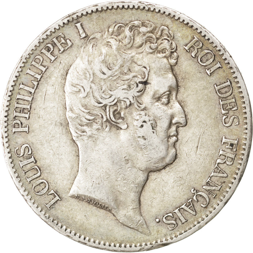 FRANCE, Louis-Philippe, 5 Francs, 1830, Lille, KM #735.13, EF(40-45), Silver,...