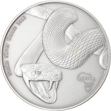 Moneta, Gabon, Snake, 1000 Francs CFA, 1 Silver Oz, 2013, MS(65-70), Srebro
