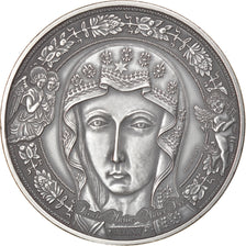 Munten, Burkina Faso, Mary, Mother of Jesus, 1000 Francs CFA, 1 Silver Oz, 2015
