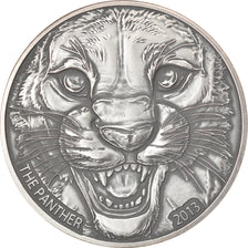 Coin, Ivory Coast, Panther, 1000 Francs CFA, 1 Silver Oz, 2013, MS(65-70)