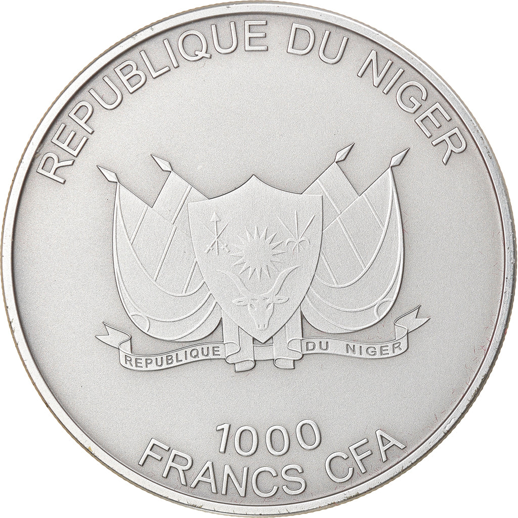 Monnaie, Niger, Fennec, 1000 Francs CFA, 1 Silver Oz, 2013, FDC, Argent