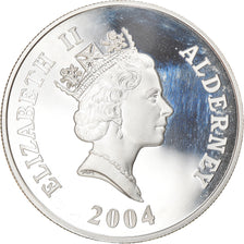 Coin, Alderney, Elizabeth II, 5 Pounds, 2004, British Royal Mint, Proof