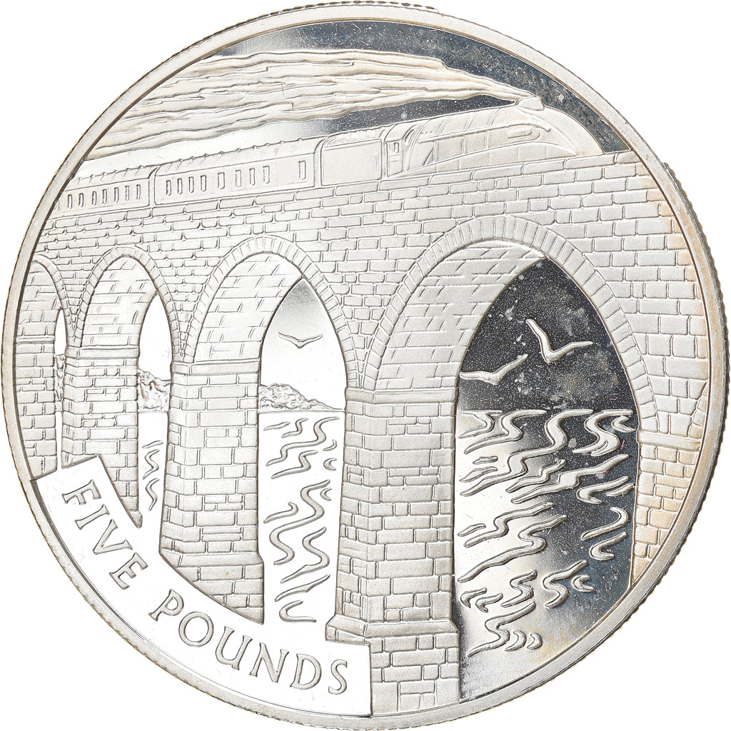 Coin, Alderney, Elizabeth II, 5 Pounds, 2004, British Royal Mint, Proof