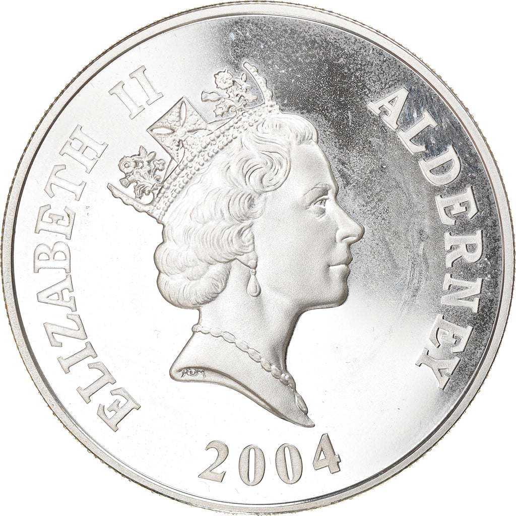 Coin, Alderney, Elizabeth II, 5 Pounds, 2004, British Royal Mint, Proof