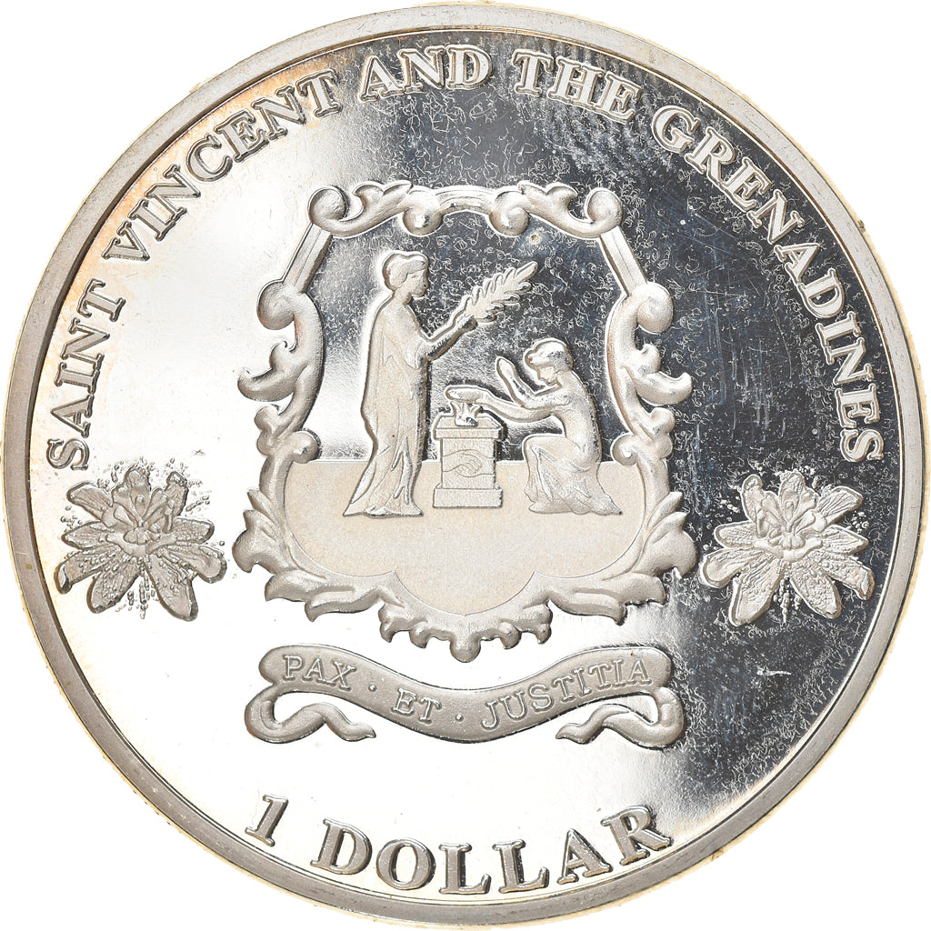 Moneda, SAINT VINCENT, Elizabeth II, Dollar, 2014, Proof, FDC, Cobre - níquel