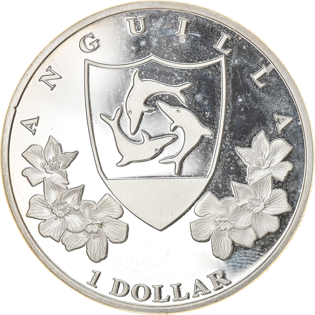 Coin, British Caribbean Territories, Anguilla, Elizabeth II, Dollar, 2014