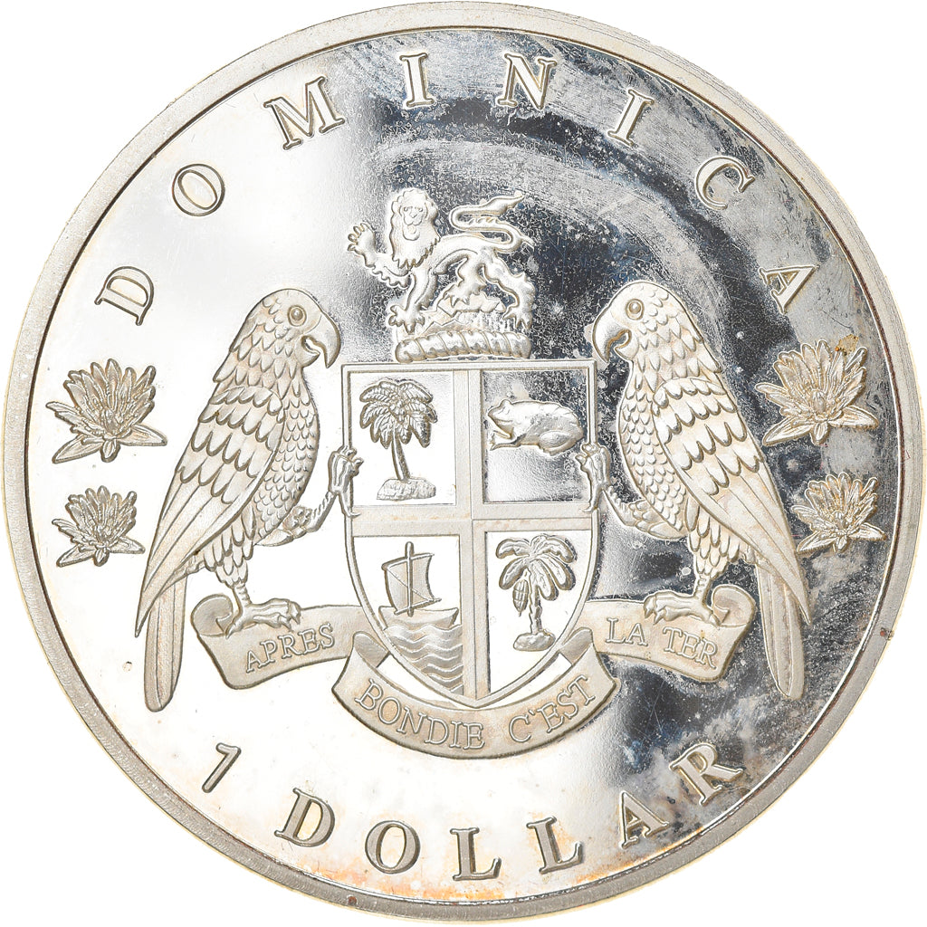 Münze, DOMINICA, Elizabeth II, Dollar, 2014, Proof, STGL, Copper-nickel