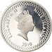 Moeda, Niuê, Elizabeth II, Dollar, 2010, Proof, MS(65-70), Cobre-níquel