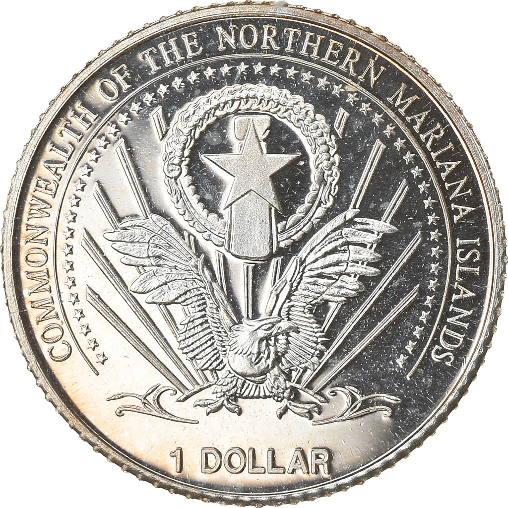 Coin, NORTHERN MARIANA ISLANDS, Leo III, Dollar, 2004, Proof, MS(65-70), Silver