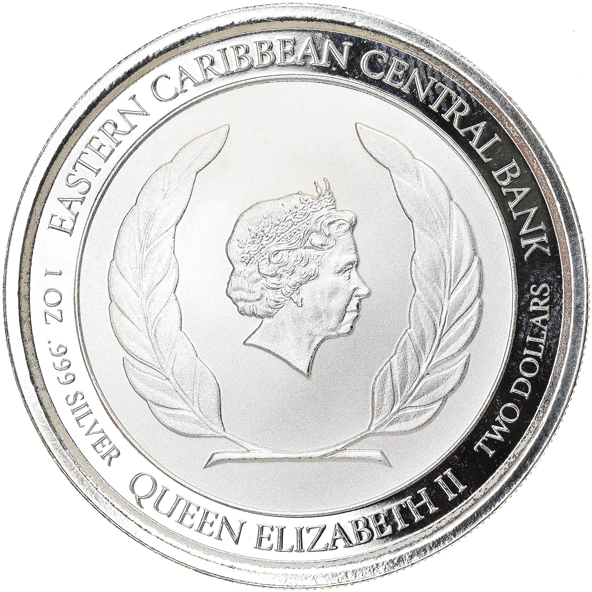 Coin, GRENADA, Elizabeth II, 2 Dollars, 1 Silver Oz, 2018, Proof, MS(65-70)