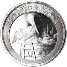 Monnaie, SAINT KITTS & NEVIS, Elizabeth II, 2 Dollars, 1 Silver Oz, 2019, Proof