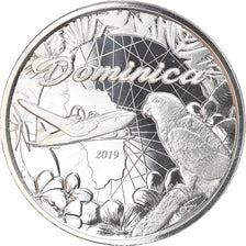 Moneda, DOMINICA, Elizabeth II, 2 Dollars, 1 Silver Oz, 2019, Proof, FDC, Plata