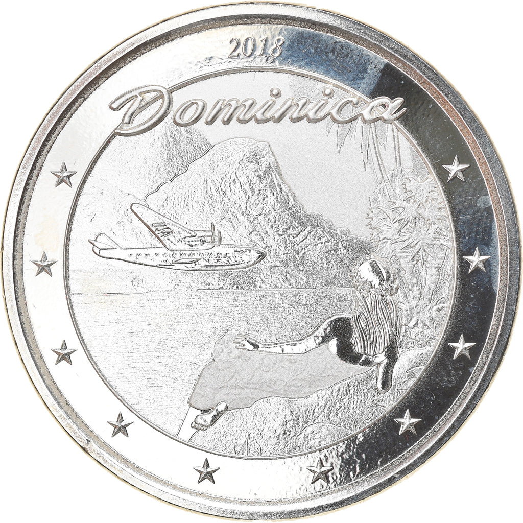 Coin, DOMINICA, Elizabeth II, 2 Dollars, 1 Silver Oz, 2018, Proof, MS(65-70)