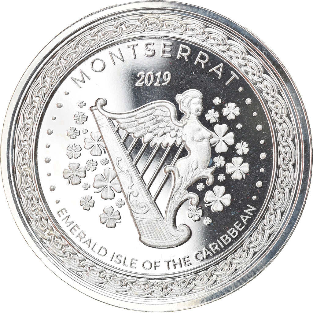 Coin, East Caribbean States, Montserrat, Elizabeth II, 2 Dollars, 1 Silver Oz