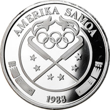 Coin, AMERICAN SAMOA, 5 Silver Oz, 25 Dollars, 1988, Phillips, Proof, MS(65-70)