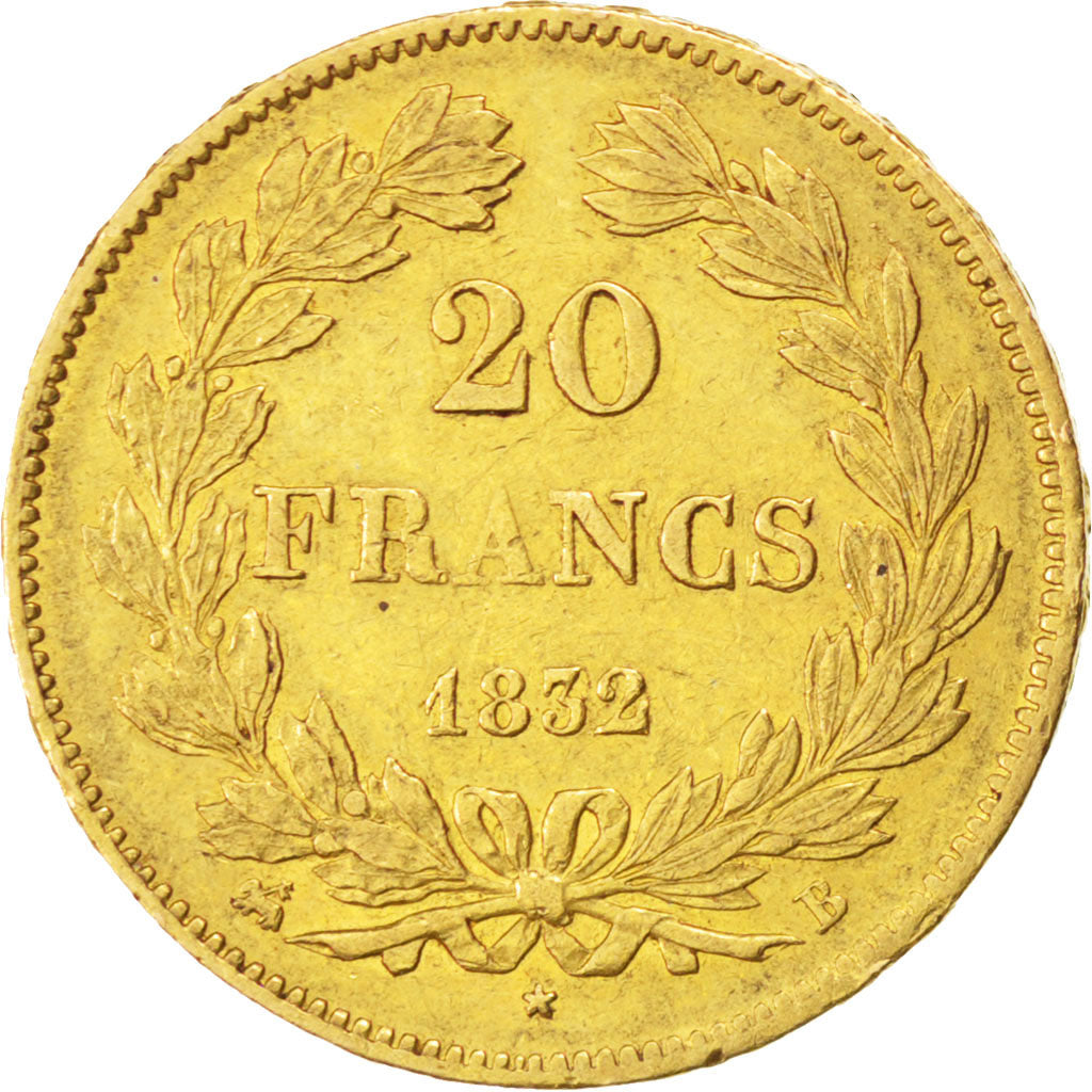 Louis-Philippe, 20 Francs Or 1832 B, KM 750.2