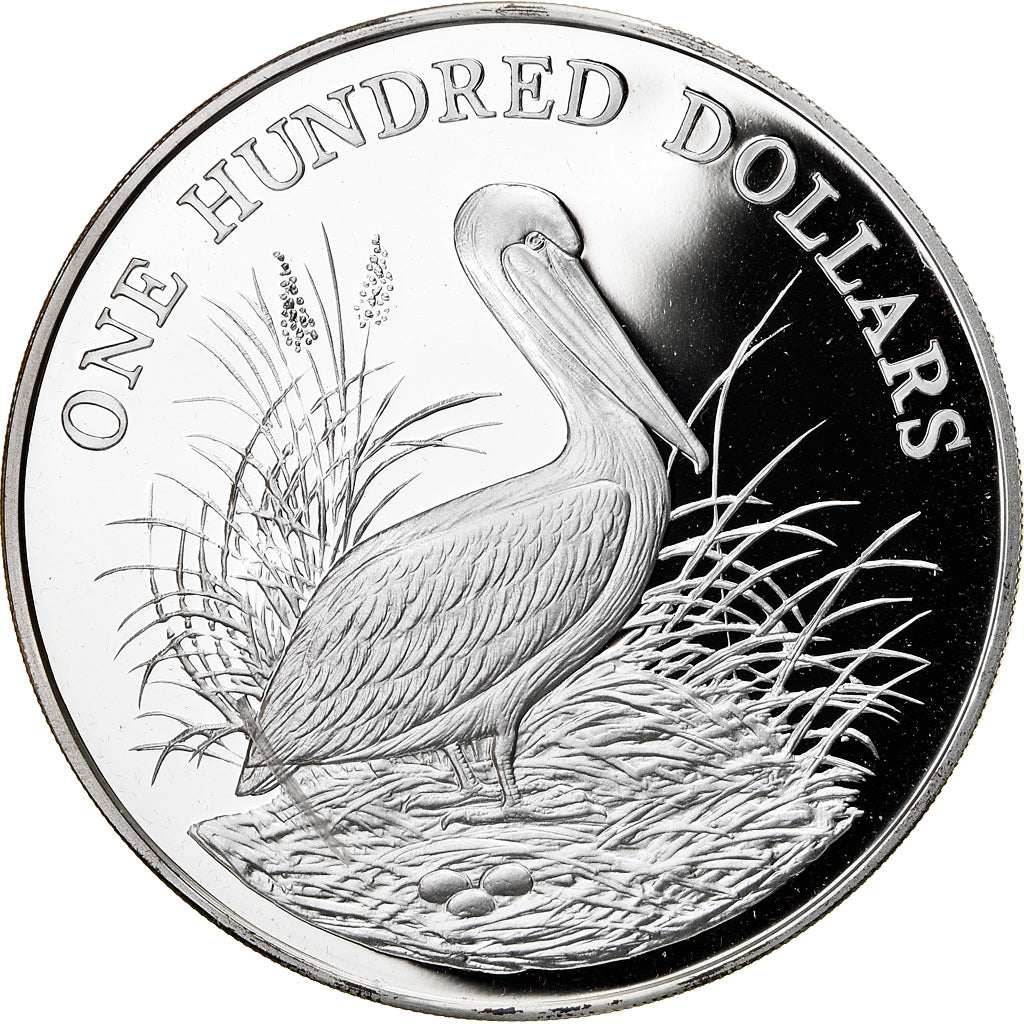 Coin, SAINT VINCENT, 100 Dollars, 1988, Proof, MS(65-70), Silver, KM:15