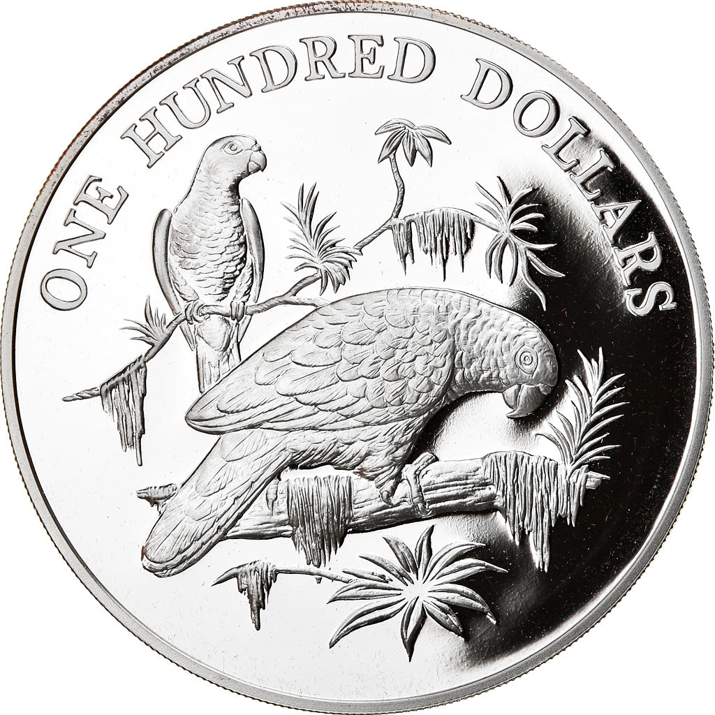 Coin, Saint Lucia, 100 Dollars, 1988, Proof, MS(65-70), Silver, KM:17