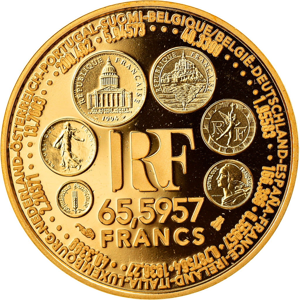 France, 65.5997 Francs, 1999, Paris, Proof, FDC, Or, KM:1256