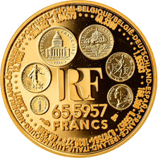 France, 65.5997 Francs, 1999, Paris, Proof, FDC, Or, KM:1256