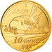 France, 10 Euro, Avion A380, 2007, Proof, MS(65-70), Gold, KM:1480