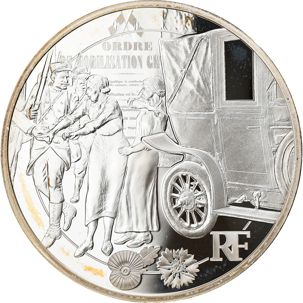 Francia, Monnaie de Paris, 10 Euro, Taxis de la Marne, 2014, Paris, Proof / BE