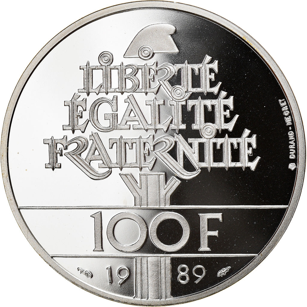 Coin, France, Droits de l'Homme, 100 Francs, 1989, Paris, Proof / BE, MS(65-70)